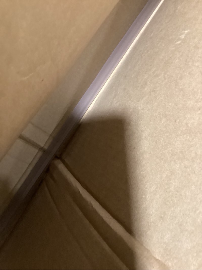 Condition photo showing New/Like New for Frameless Shower Door Bottom Seal Shower Sweep with Drip Rail for 3/16 Inch Glass,36 Inch Long, Vinyl, Clear For 3/16" Glass Bottom Seal