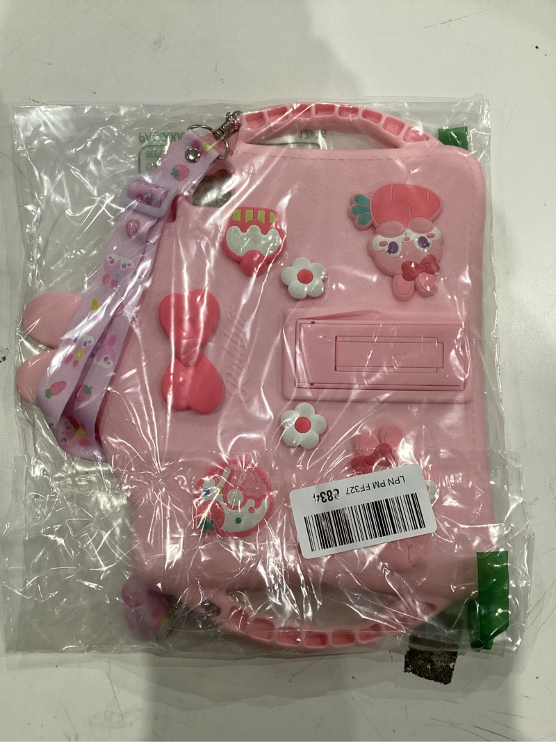 Condition photo showing As Is for WESADN for iPad Air 5th Generation Case iPad Pro 11 Inch Case 4th/3rd/2nd/1st for Kids Girls with Screen Protector Shoulder Strap Kickstand Cute Rabbit Silicone Tablet Cover for iPad Air 4 Pink Pink for iPad Air 5th/4th Generation 10.9 Inch
