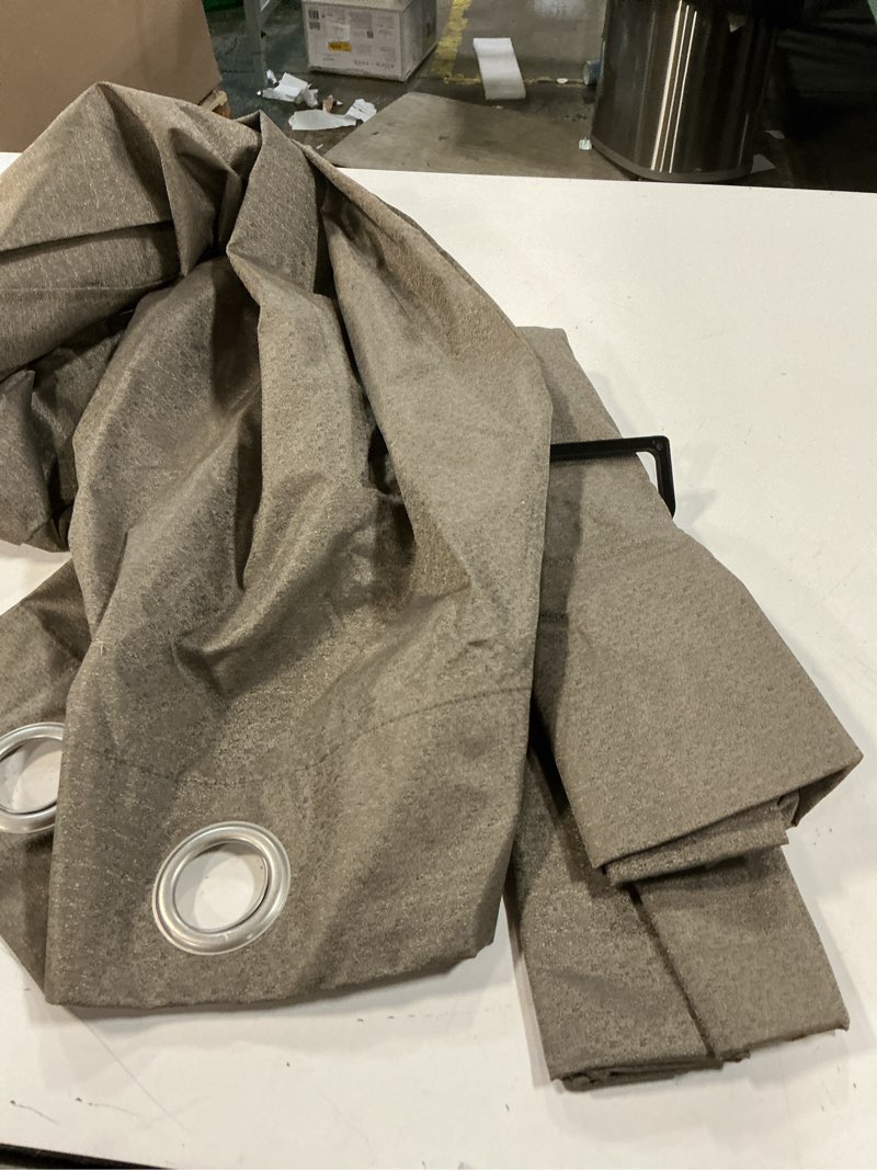Condition photo showing Good Condition for (the color is different)sun zero 2-pack arlo textured thermal insulated grommet curtain panel pair  40 x63