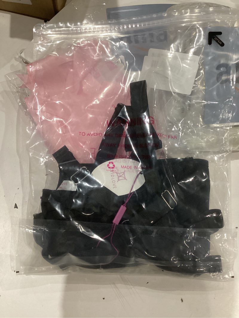 Condition photo showing New/Like New for Avidlove Womens Lingerie Set Sexy Underwired All Adjustable Push Up Bra and Panty Set Two Piece Lingerie Large Black