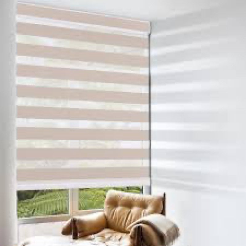 JPT007-DKZKRSO-075 Cordless Zebra Roller Blinds