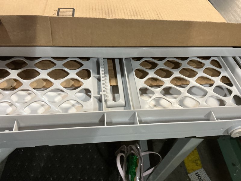 Condition photo showing As Is for north states 5-way pet gate, model# 8619