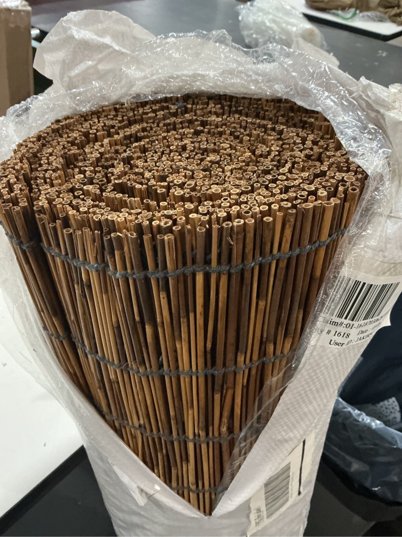 Condition photo showing Good Condition for vevor natural reed fencing, 4 ft x 16.4 ft, 2 pack reed screen curtain balcony reed fence roll for outdoor backyard patio, decorative fence for backyard garden fencing divider, privacy panel, brown
