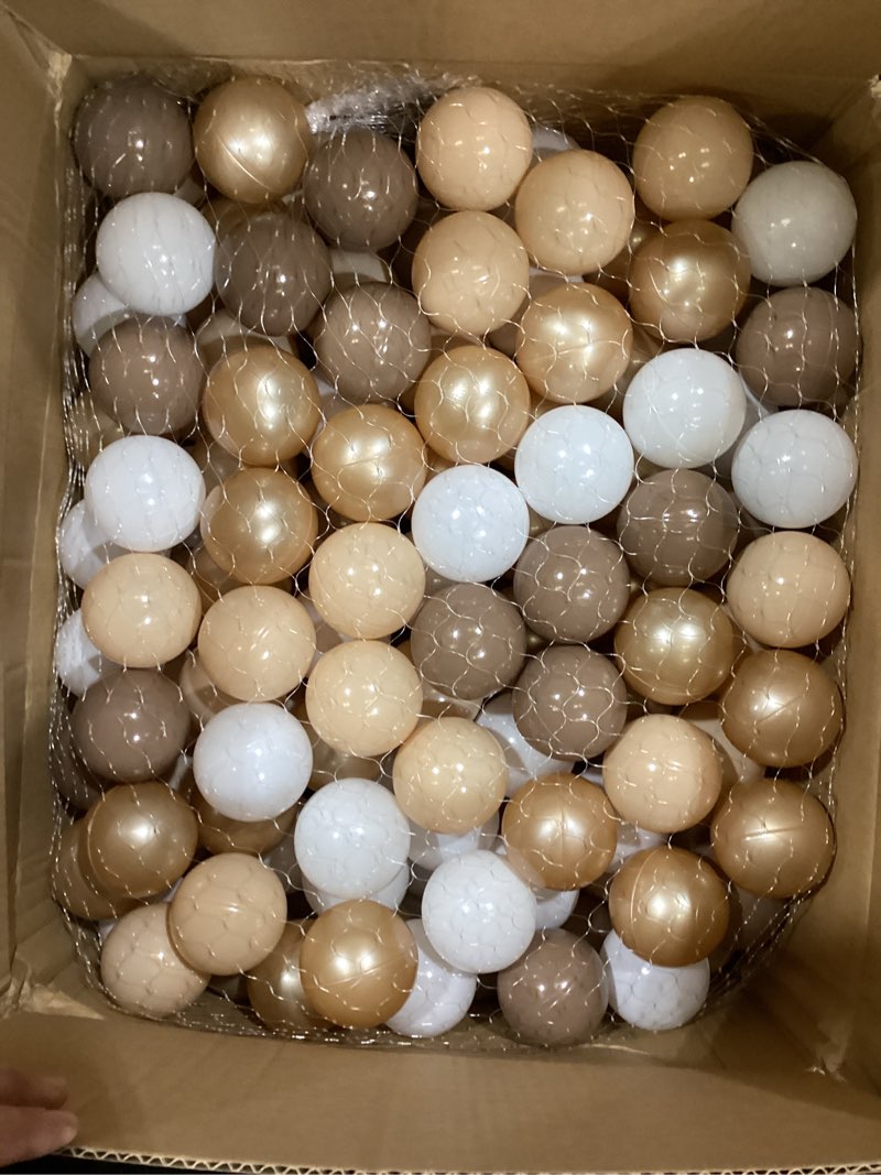 Condition photo showing Good Condition for trendplay plastic balls for ball pits 2.2 inch, pack of 50 100 200 500 hollow balls, perfect for toddler baby pools,party,festival decoration brown coffee 200