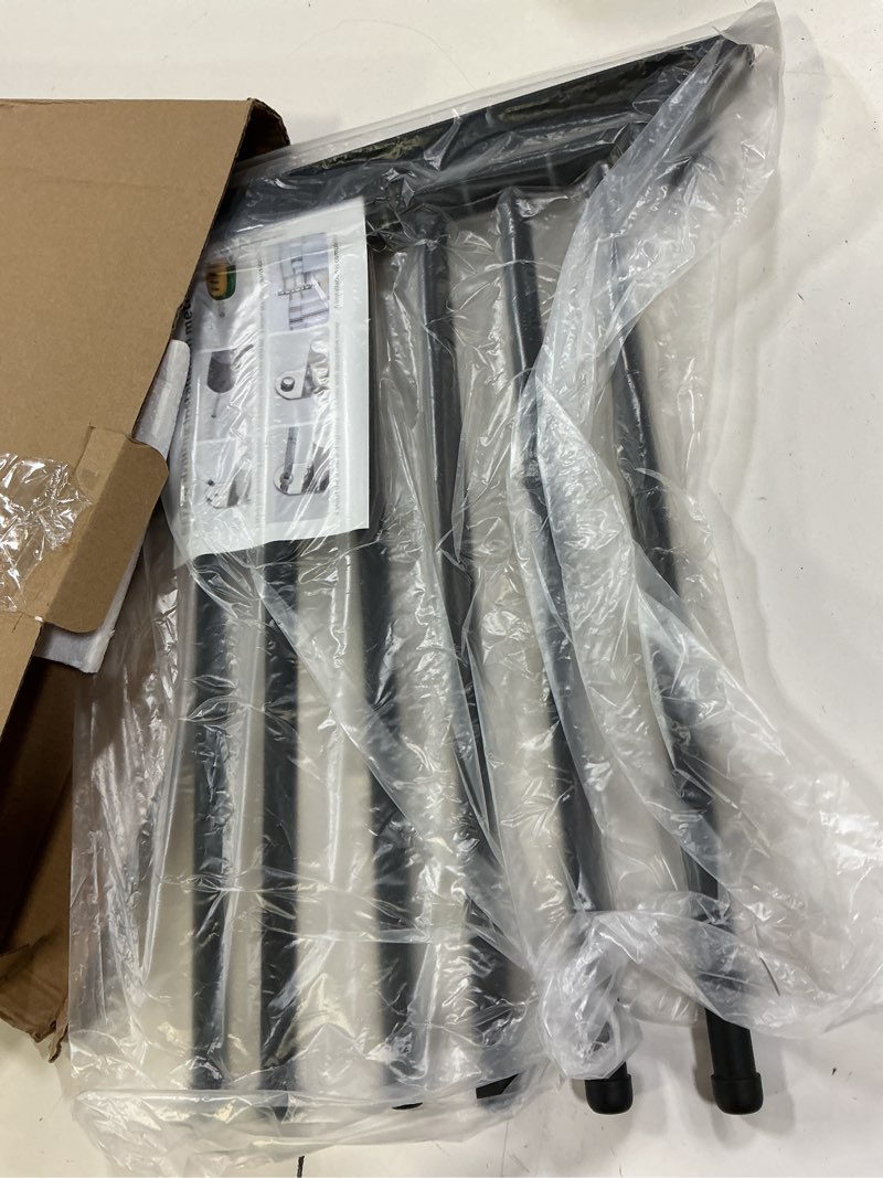 Condition photo showing Good Condition for swivel towel rack, 14" thicken 304 stainless steel 6-arm adjustable towel bar,wall mounted towel holder with hook, space saving for kitchen, bathroom, outdoor (black, 6 arms) black 6-arms