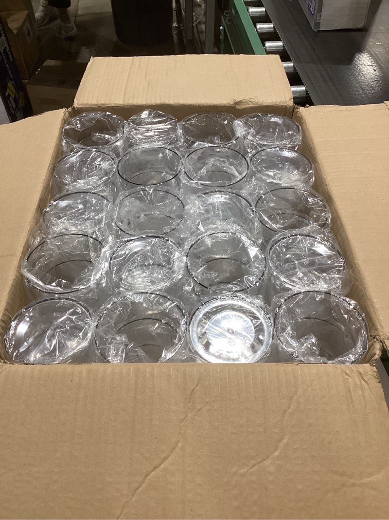 Condition photo showing As Is for Nuogo 60 Pcs Plastic Cylinder Vases Tall Clear Vases for Flower Centerpieces Hurricane Candle Holder for Home Wedding Office Party Formal Dinners Decorations (4''/6''/8'') 4''/6''/8'' 60