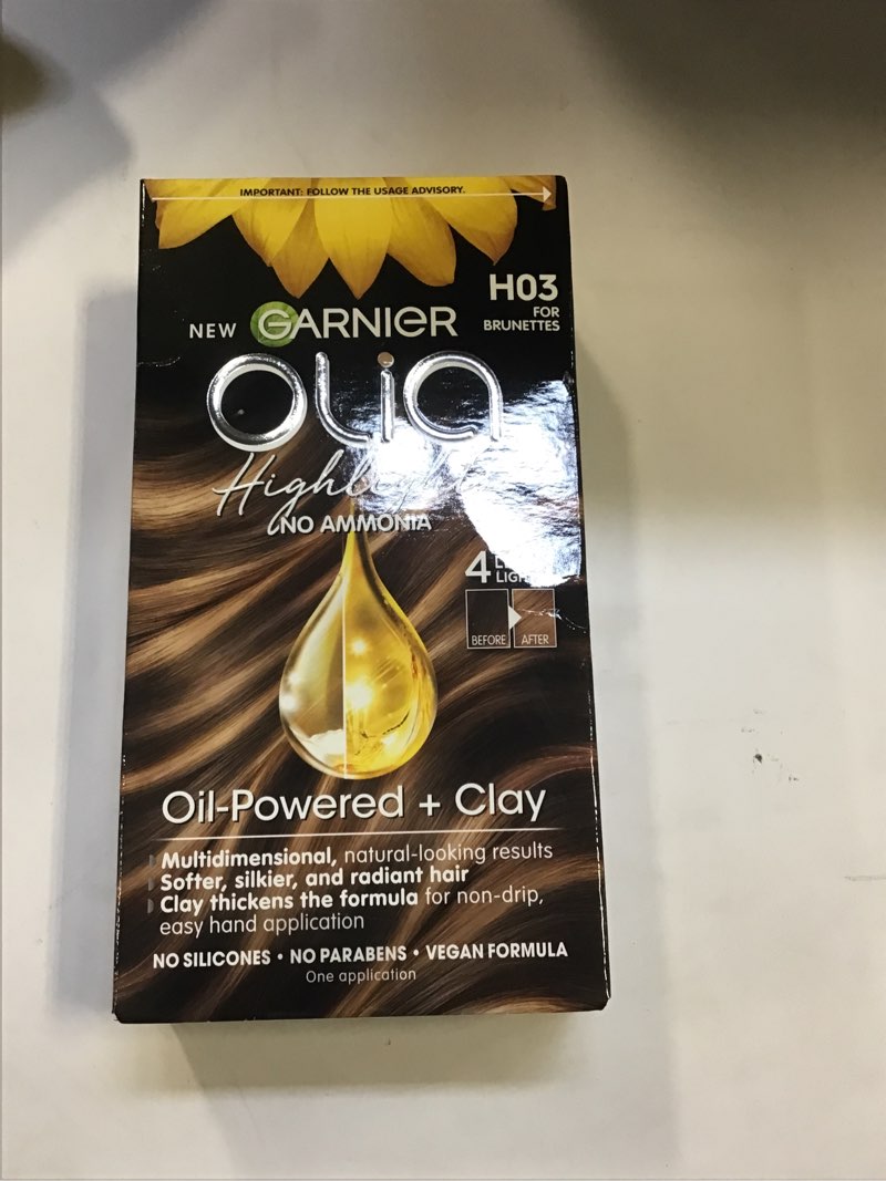 Garnier Olia Oil Powered and Kaolin Clay Ammonia Free Highlights Kit, For Blondes, 1.0 set