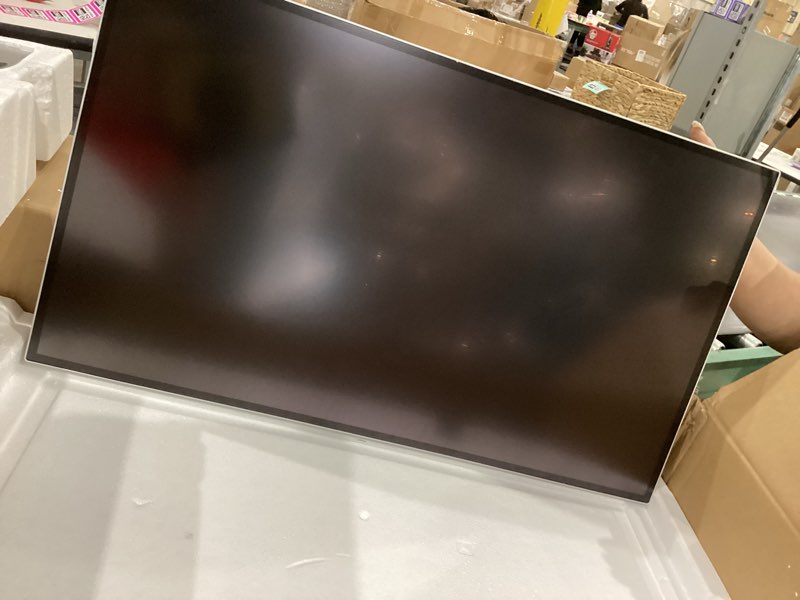 Condition photo showing As Is for unable to get device to power on as is!!!!       lg 32u990a-s 32-inch ultrafine 6k (6144 x 3456) nano ips black thunderbolt 5 professional monitor, 60hz, displayhdr 600, speakers, hdmi 2.1, displayport 2.1, usb-c, tilt/height/pivot stand, silver