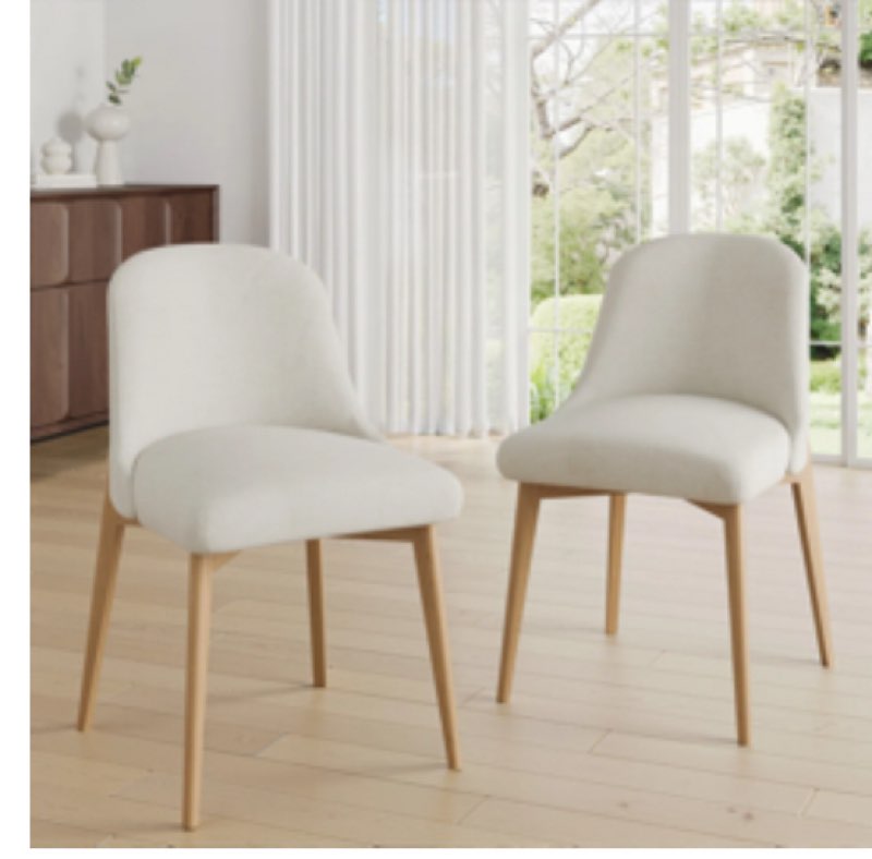 Ladaker Dining Chairs Kitchen Chairs with Wood Legs