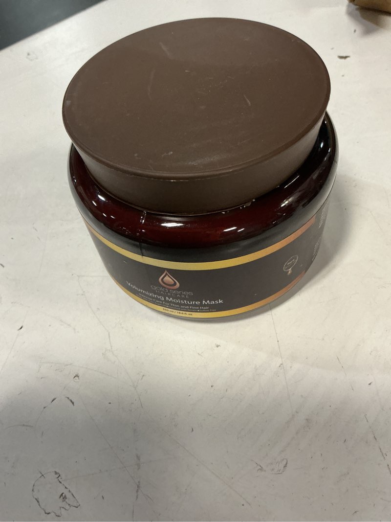 Condition photo showing Good Condition for gold series deep conditioning hair mask - moisturizing treatment with argan oil for dry, damaged hair, volumizing conditione (18.6 oz)