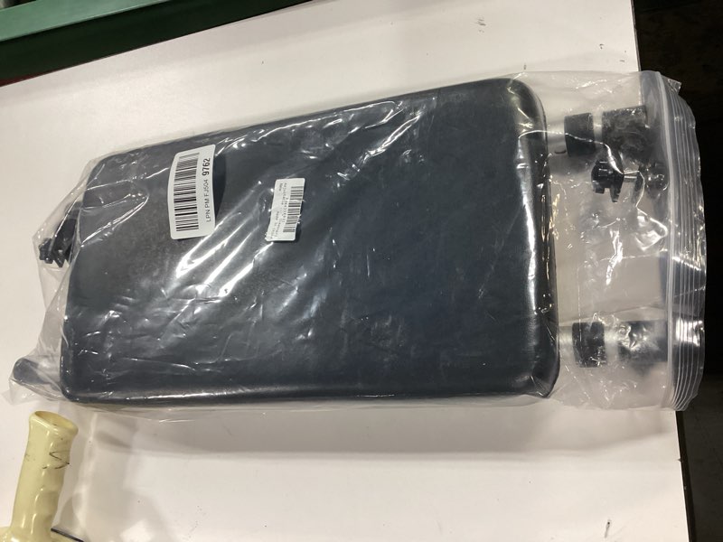 Condition photo showing As Is for Adjustable Walker Rest Seat, Folding Walker Attachable Seat for Elderly Disabled, Range:20"~24" (Leather) Black Leather