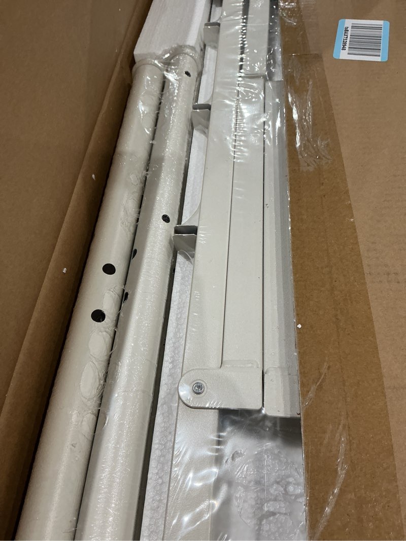 Condition photo showing Good Condition for metal platform full bed frame with headboard sturdy steel slats support no box spring needed easy assembly white full white