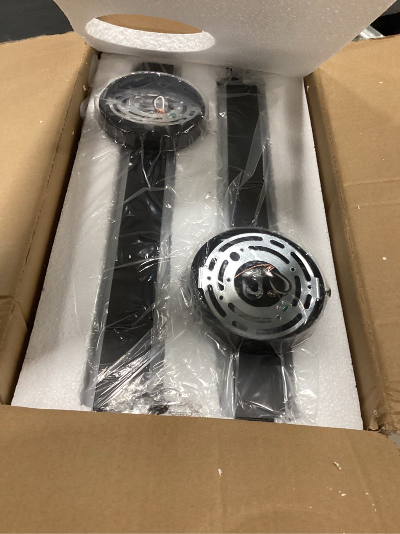 Condition photo showing Good Condition for Black Wall Sconces, 18 inch Modern Wall Sconces Set of Two 18W 3000K LED Dimmable Bathroom Sconces with Acrylic Shade Indoor Wall Lights for Bedroom Living Room Hallway Stairway Black Hardwired (18in-2pcs)