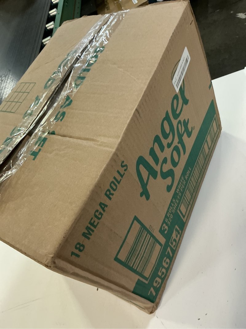 Condition photo showing New/Like New for angel soft toilet paper, 18 mega rolls = 72 regular rolls, soft and strong toilet tissue mega 320 sheet (pack of 18)