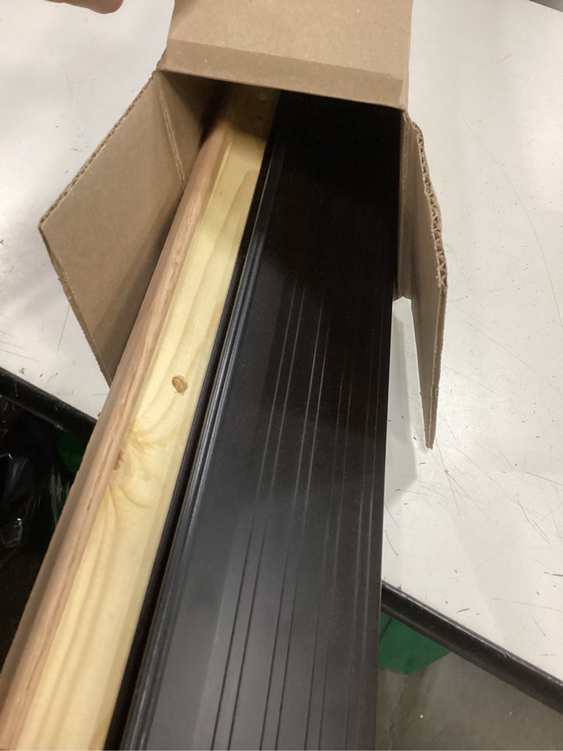 Condition photo showing Good Condition for m-d building products 78634 5-5/8 in. x 1-1/8 in. x 36 in. bronze adjustable aluminum & hardwood threshold kit - versatile solution for french and exterior doors bronze 5 5/8 in x 36 in