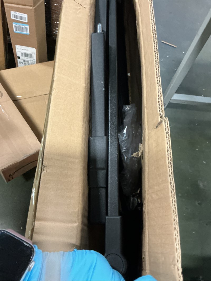 Condition photo showing As Is for COMOMY 36" Extra Tall Baby Gate for Stairs and Doorways - Fits 29.5" to 48.8" Wide Openings, Auto Close Extra Wide Dog Gate for House, Pressure Mounted Easy Walk Through Pet With Door, Black 36"Tall 48.8"Wide Black
