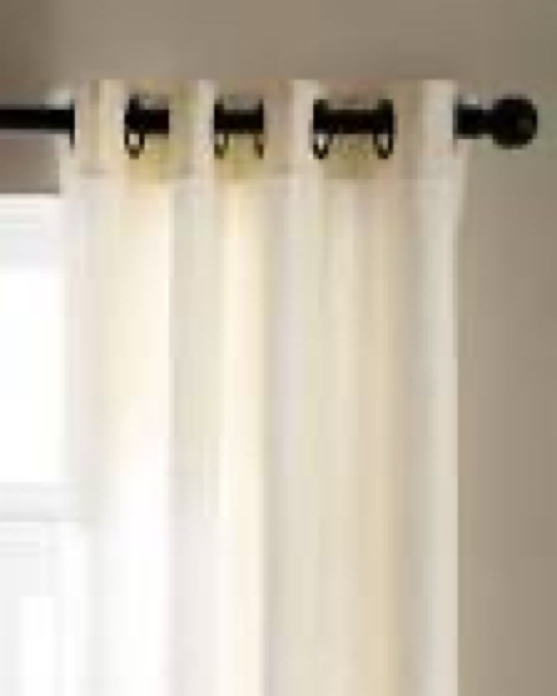 quince, european linen curtain/48”x108/single panel/ ivory