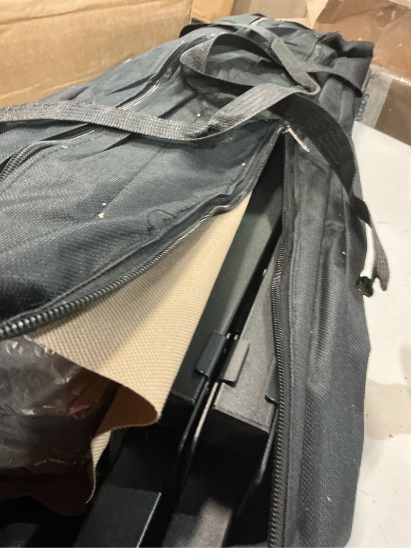 Condition photo showing Good Condition for foldable camping table – heavy-duty steel frame, 60-second setup, portable outdoor table with carry bag (34.6” x 23.6”)