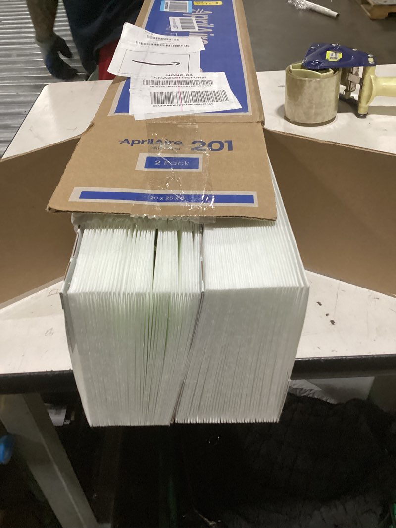 Condition photo showing Good Condition for aprilaire 201 replacement furnace filter for aprilaire or space-gard 2200 or 2250 whole-house air purifiers - merv 10, 20x25x6 air filter (pack of 2)