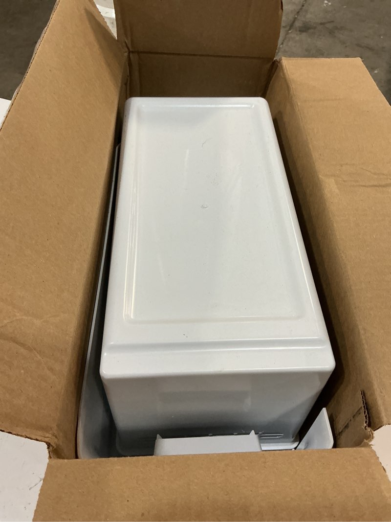 Condition photo showing As Is for ice maker kit for select frigidaire top mount refrigerators - white
