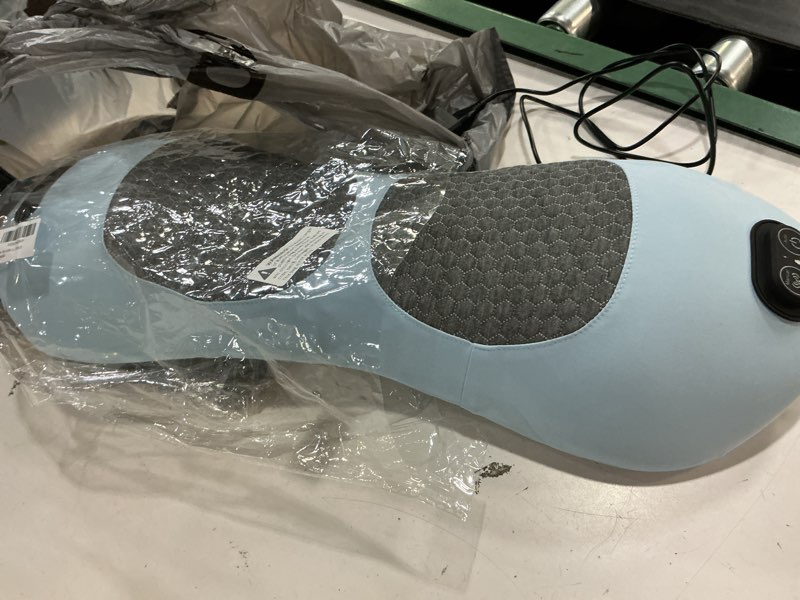 Condition photo showing As Is for original therava 3-in-1 back massager with traction lift, heat, & vibration massage | lower and upper back relief and muscle relaxation