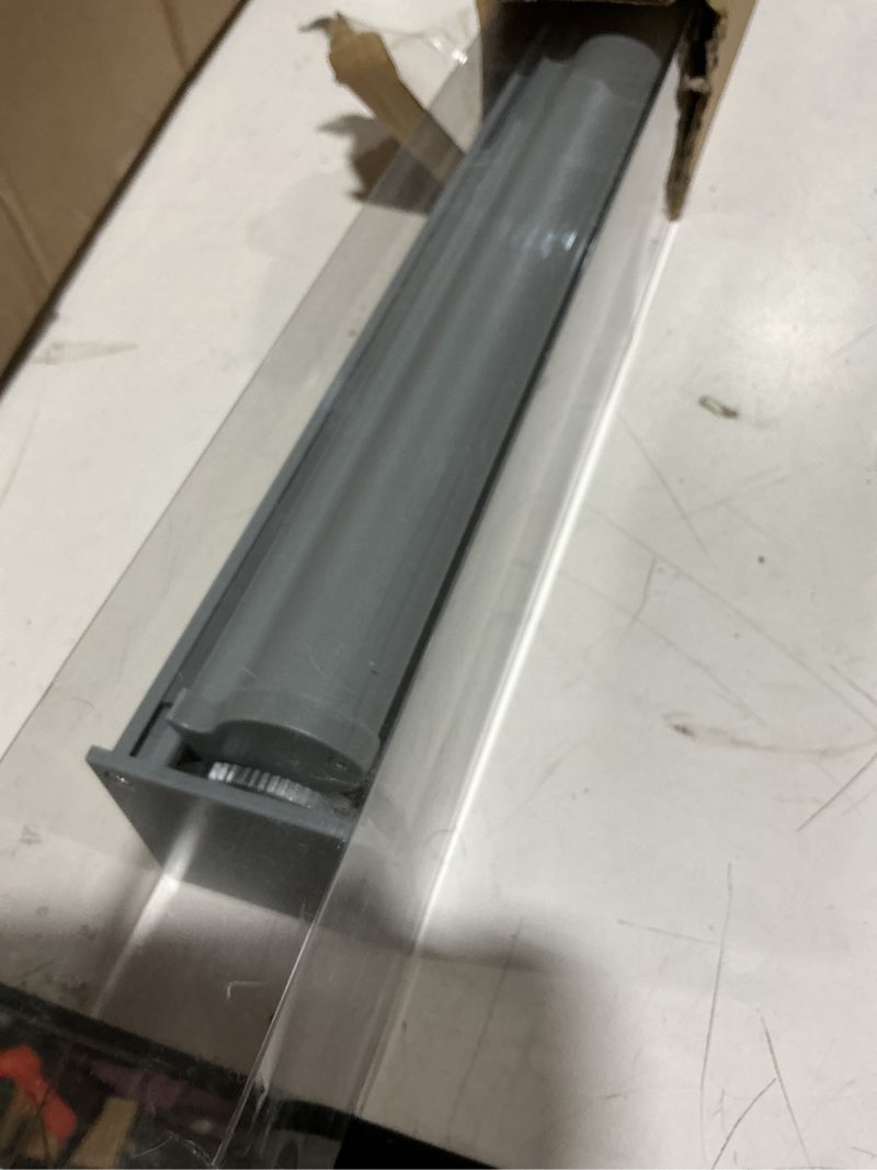 Condition photo showing As Is for aosky cordless zebra blinds for windows pull down roller window shades dual layer light filtering privacy for day and night, free-stop door shades for home easy to install (33.5" w x 72" h?grey) 33.5"w x 72"h grey