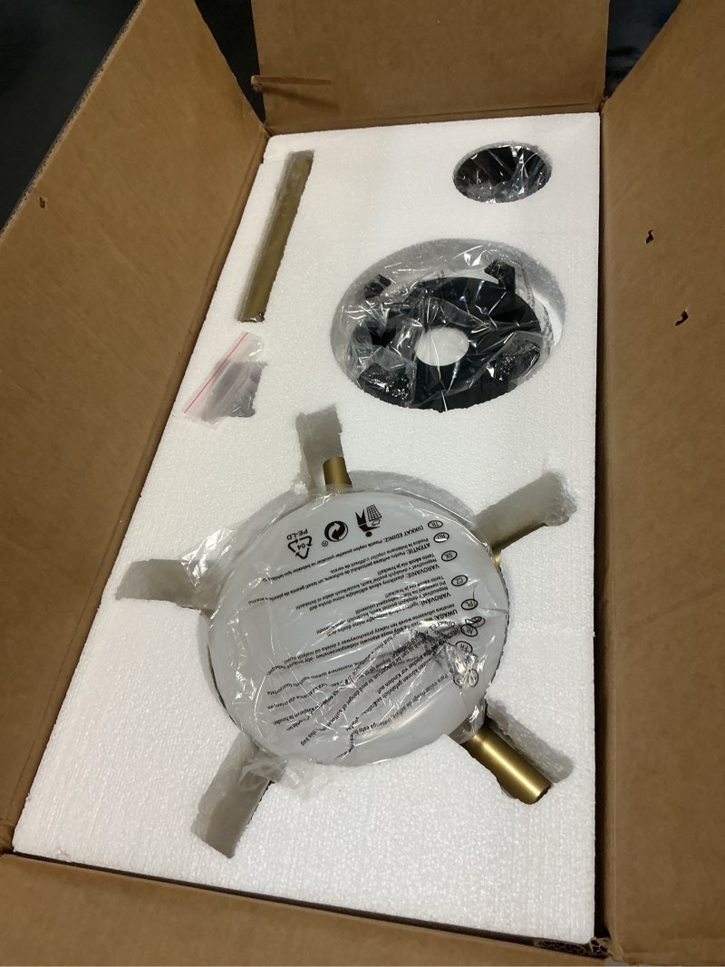 Condition photo showing New/Like New for yitahome 60 inch ceiling fan with light and remote, 5 blades with crystal rod design, modern chandelier ceiling fan with reversible quiet motor, indoor fan with 3 led colors, black&gold black & gold