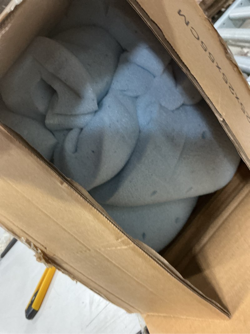 Condition photo showing As Is for SINWEEK 3 Inch Full Size Cooling Memory Foam Mattress Topper for Pressure Relief, Thick Bed Mattress Pad with Cooling Soft Cover and Adjustable Straps, CertiPUR-US Certified