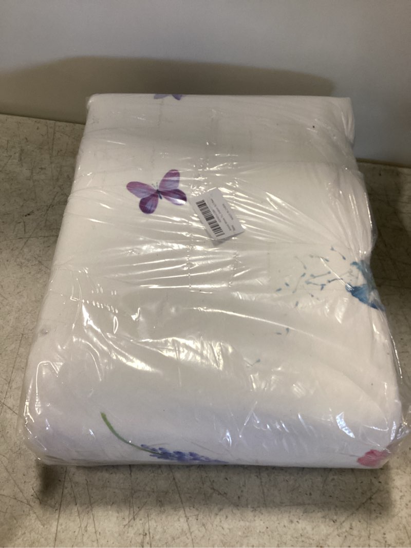 Artoid Mode Tulip Lavender Spring Area Rug, Summer Home Decor Low-Profile Area Rugs for Entryway Bedroom Living Room Laundry Room Indoor 5x7 Feet