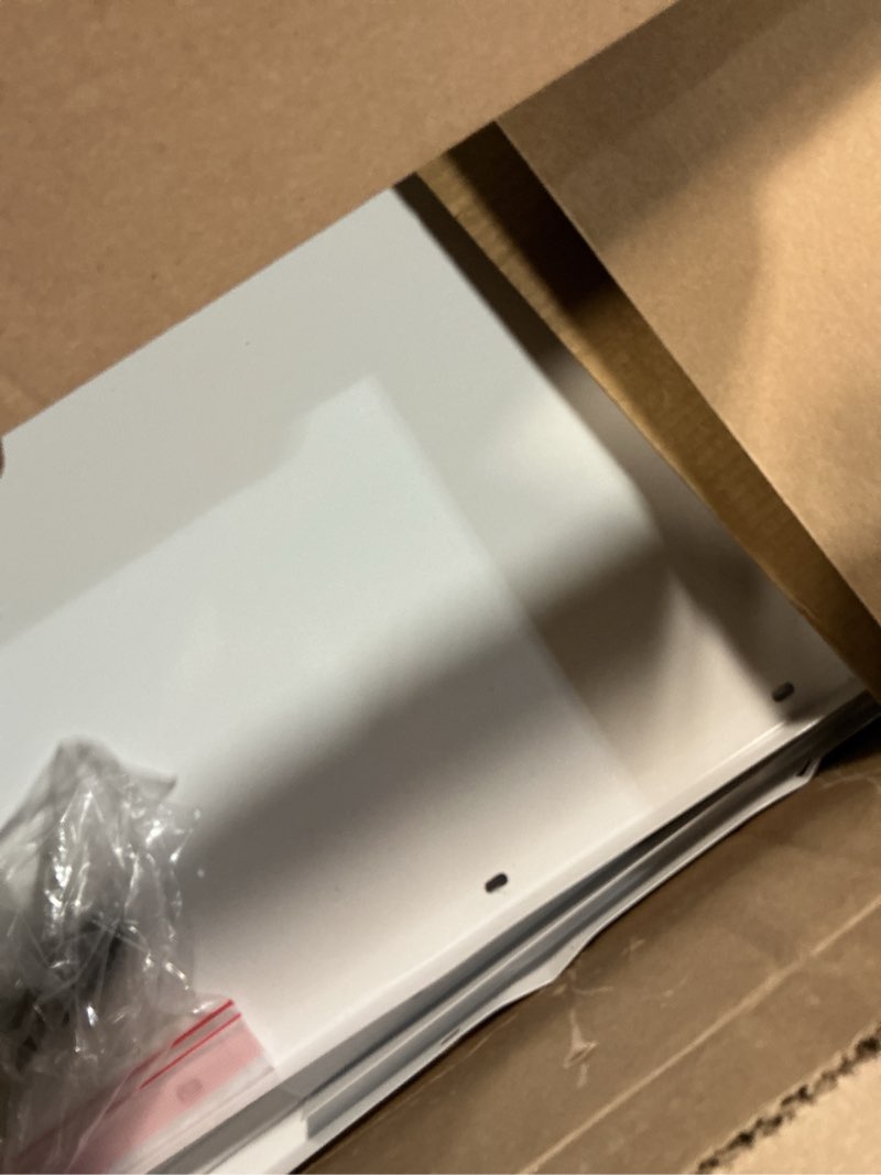 Condition photo showing As Is for through the wall air conditioner sleeve, 26 inch ac wall sleeve, universal design ptac wall sleeve, sturdy thickened wall ac sleeve, wall air conditioner sleeve for 26 inch unit