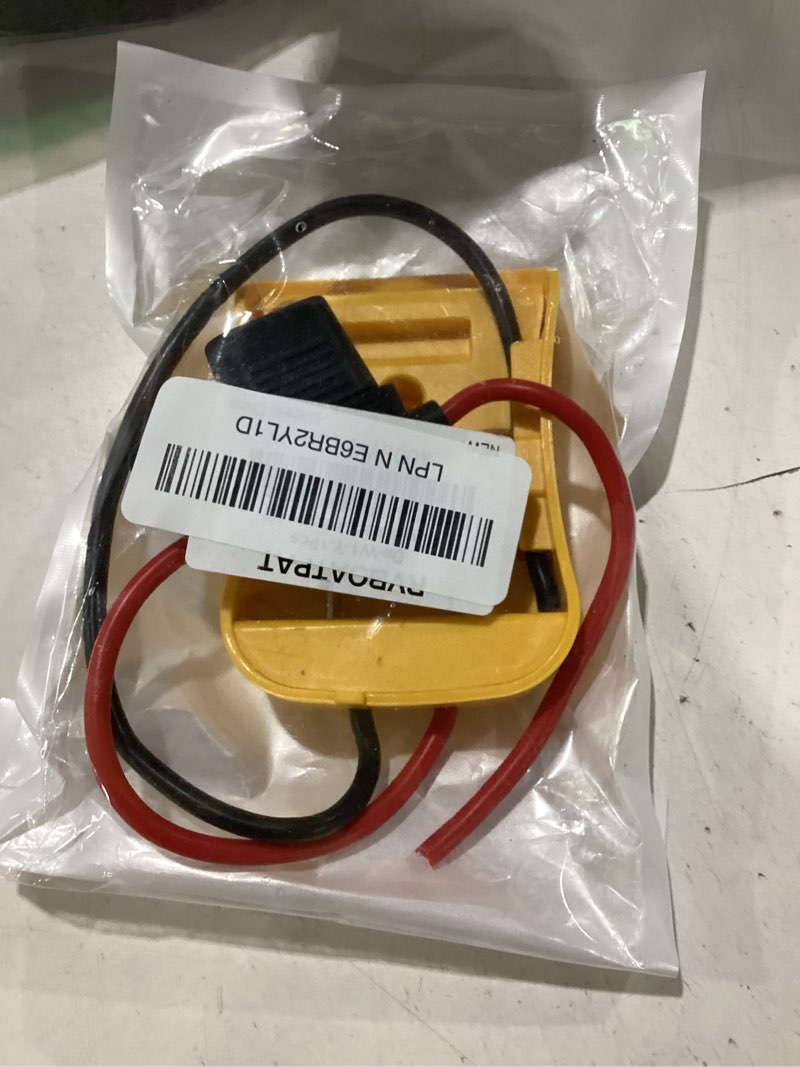 Condition photo showing New/Like New for rvboatpat battery adapter compatible with dewalt 20v power wheel battery adapter 12 awg wire battery converters with fuses and connectors 1 pack