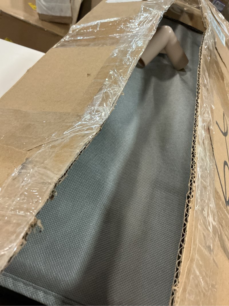 Condition photo showing As Is for Baby Playpen with Mat, 50x50 in Small Play Pen for Babies, Toddler Playpen for Apartment, Indoors Play Yard with Soft Breathable Mesh (Beige with Mat) Beige with Mat 50×50 Inch