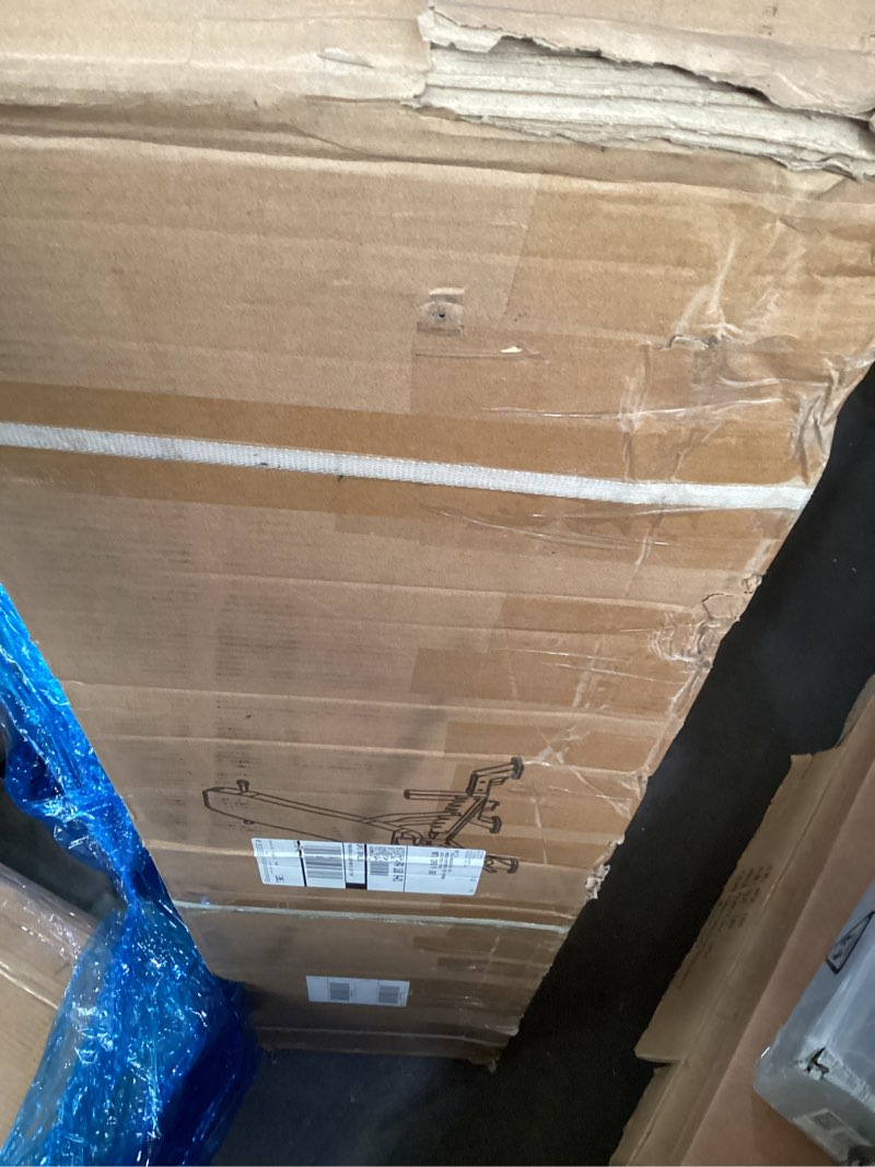 Condition photo showing As Is for Weight Bench, Adjustable Workout Bench for Home Gym Full Body Workout, 1300LBS Weight Capacity Bench Press, Flat/Incline/Decline Bench with 33" Extra-Long Backrest & Wheels red