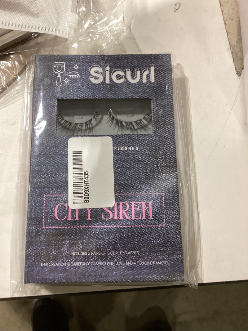 Condition photo showing New/Like New for Similar product Sicurl False Eyelashes, 'Style #11', 12mm, Includes 5 Pairs Of Lashes, Easy to Apply, Reusable Lash Clusters Maximum Volume - Multi Pack