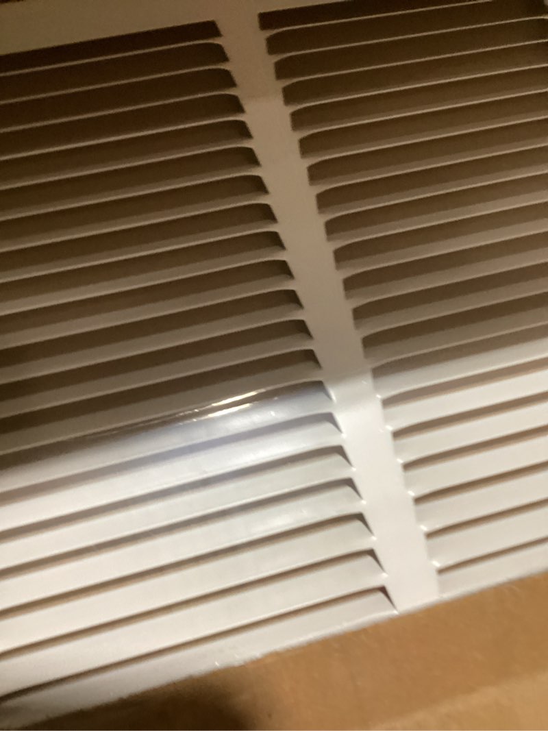 Condition photo showing New/Like New for Fits 24x20 Duct Opening | Steel Return Air Grille by Handua | Vent Cover Grill for Sidewall and Ceiling | White | HVAC Cold Air Intake Grille | Outer Dimensions: 25.75"W X 21.75" 1 24"W x 20"H [Duct Opening]
