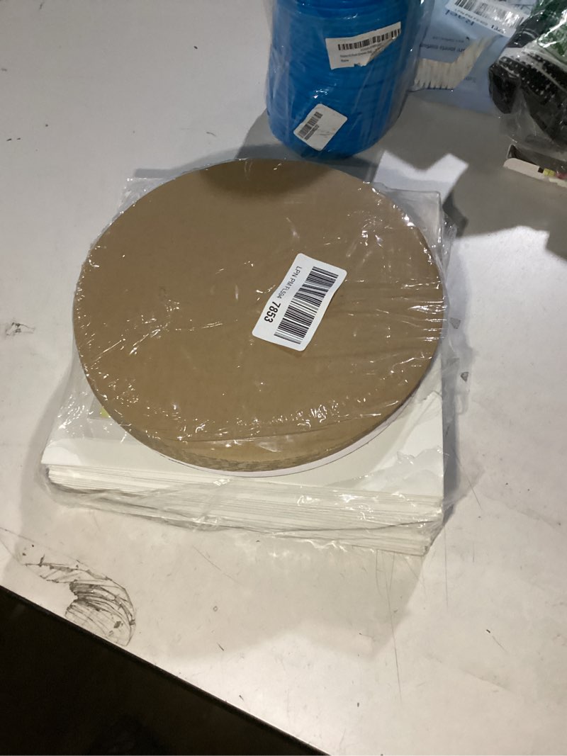 Condition photo showing As Is for Kootek 10 Sets Cake Boxes with Cake Boards, 10x10x8 Inch White Tall Cardboard Containers for Multi-Layer Desserts, Perfect for Decorating, Mother's Day & Bakery Use