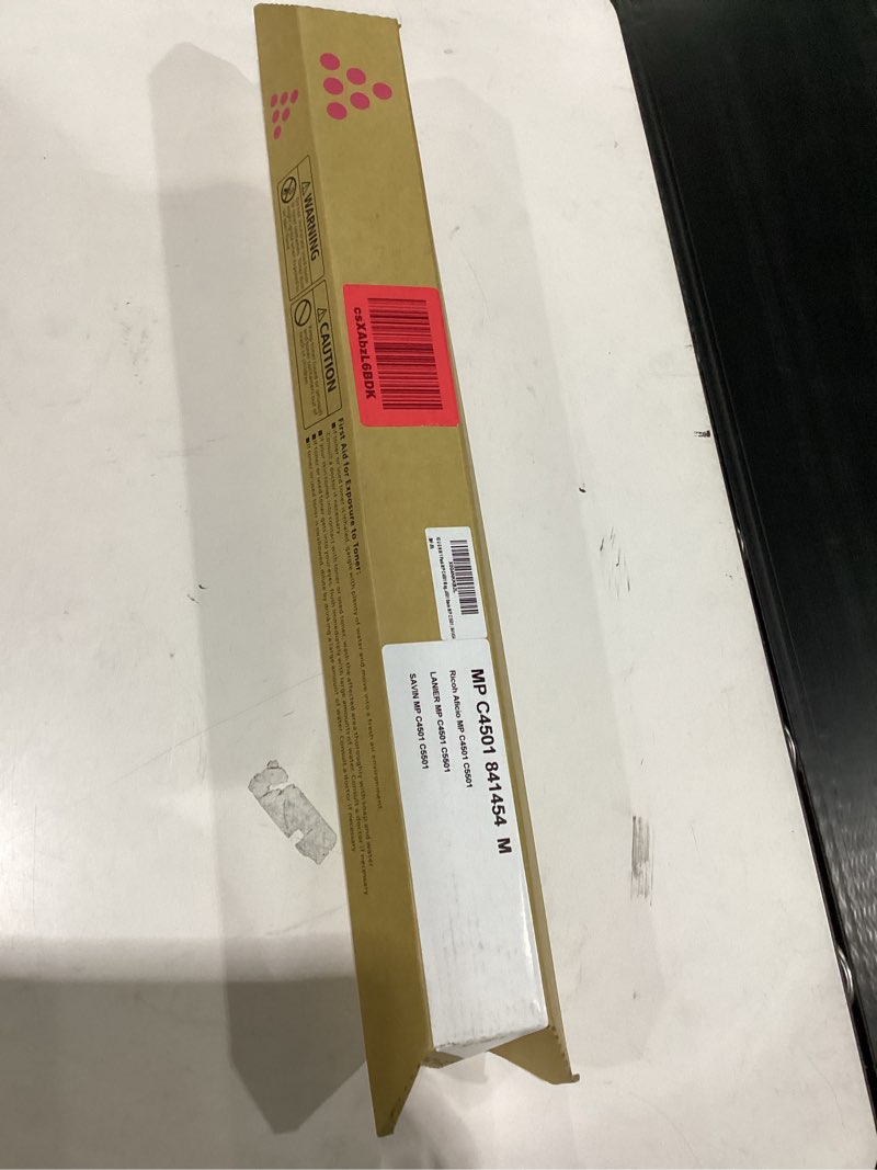 Condition photo showing New/Like New for 1 pack mp c4501 magenta toner cartridge | replacement for ricoh mp c4501 work with aficio mp c4501 aficio mp c5501 lanier mp c4501 lanier mp c5501 savin mp c4501 savin mp c5501 | 841454