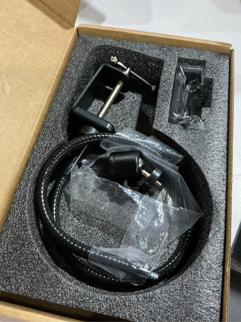 Condition photo showing Good Condition for innogear webcam stand with phone mount, desk camera arm stands gooseneck for logitech webcam brio 4k c960 c920 c920s c922 c922x c925e c930 c930e c615 nexigo n60, right light, gopro with 1/4" thread clamp base