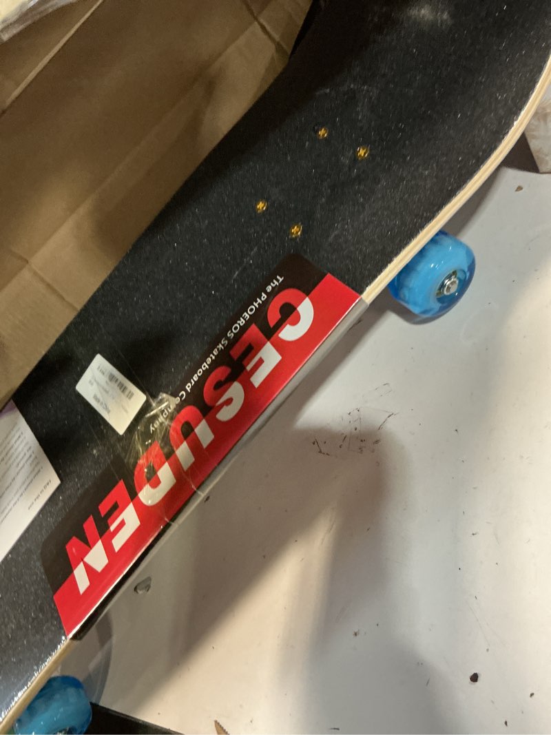 Condition photo showing Good Condition for Easy_Way Complete Skateboards- Standard Skateboards for Beginners Kids Boys Girls Teenager- 31''x 8''Canadian Maple Cruiser Pro Skate Board, Skateboards Deer