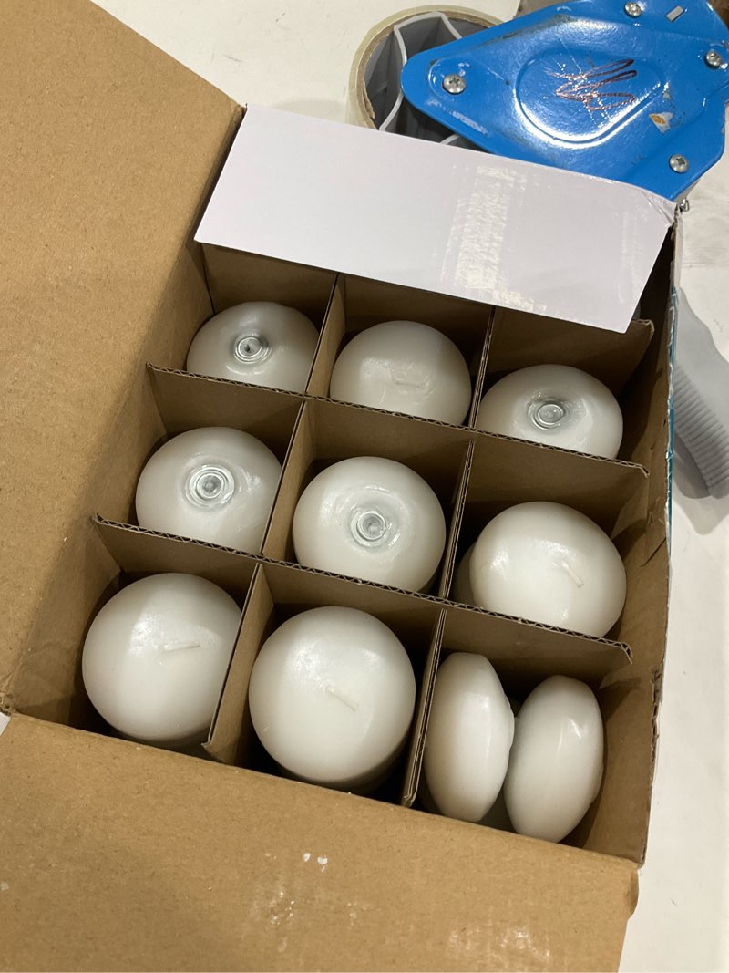 set of 48 unscented floating candles for centerpieces, 2 inch small floating candles for holiday, we