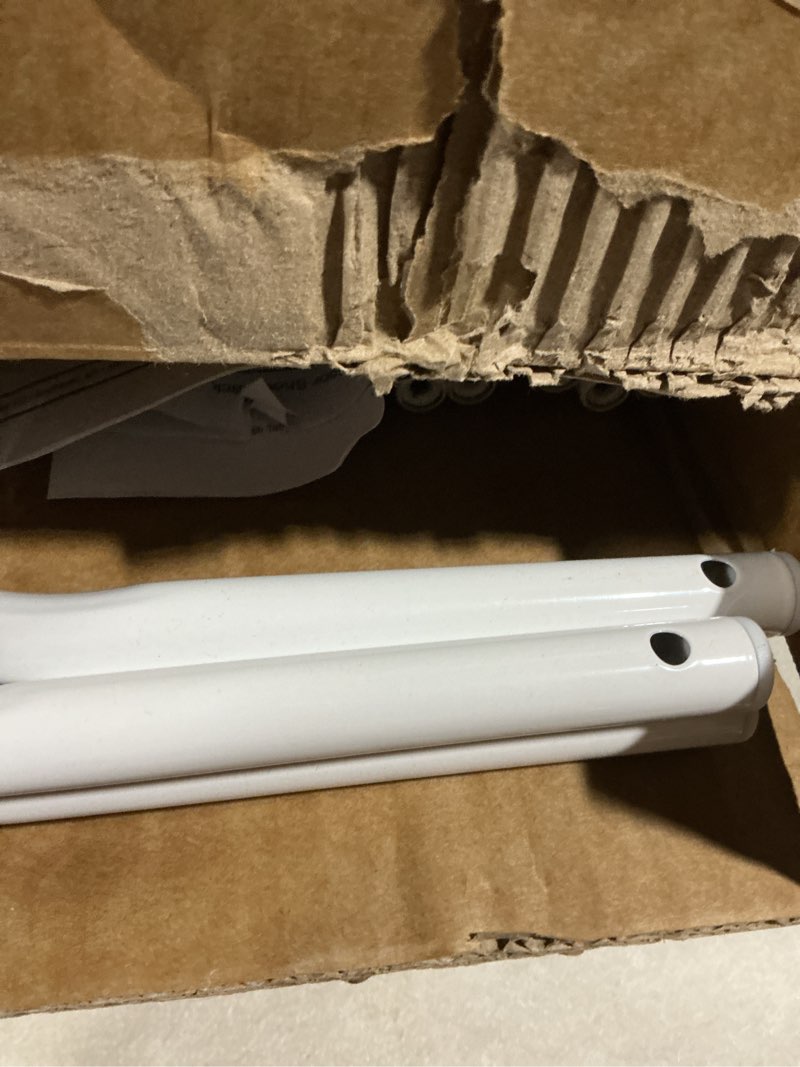 Condition photo showing As Is for Whitmor 36 Pair Over The Door Shoe Organizer, 12 Tier Hanging Shoe Organizer, Heavy Duty Metal & Mesh Shoe Holder, Hanging Shoe Rack for Closet Organizer & Storage, 69"L x 21.7"W x 7.5"H, White Shoe Rack White