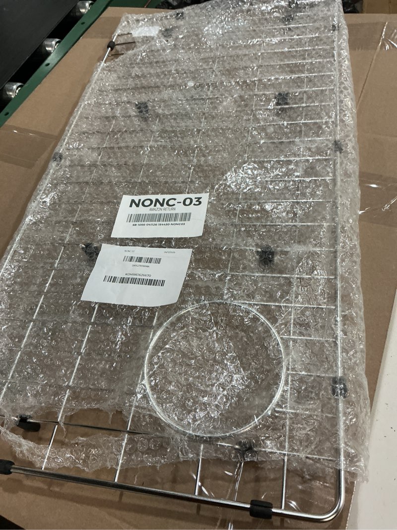 Condition photo showing Good Condition for ctxbg2814 crosstown stainless steel basin rack 28-1/4" x 14-1/4" - durable sink grid for elkay ectru30169rtfcw sink model
