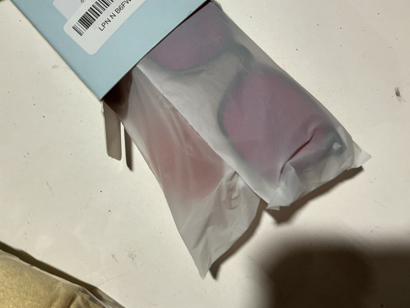 Condition photo showing Good Condition for livho gaming glasses blue green light blocking for computer sleeping, dual coatings red lenses, for women & men *b1 light black+clear maximum protection