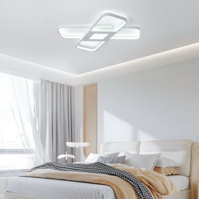  White Dimmable Simple Led Flush Mount