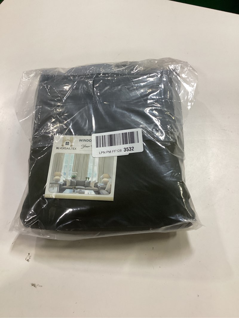 Condition photo showing Good Condition for H.VERSAILTEX 100% Blackout Curtains for Bedroom with Black Liner Room Darkening Curtain 84 Inch Long Thermal Insulated Back Tab/Rod Pocket Window Treatment Drapes for Living Room, 2 Panels, Olive 52"W x 84"L (Pack of 2) Olive