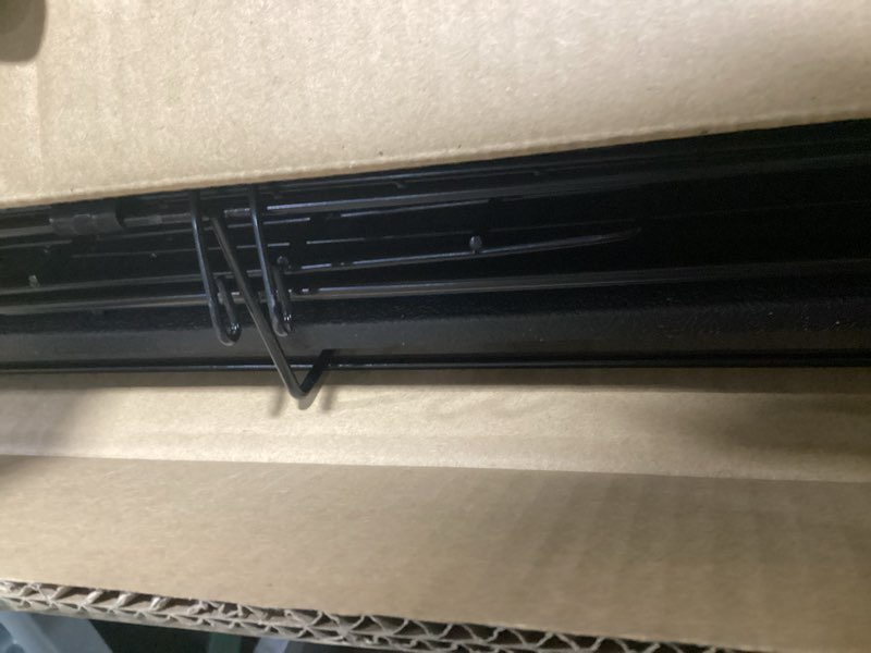 Condition photo showing As Is for Dog Crate - 24 Inch Small Single Door Portable Puppy Dog Cage, Metal Wire Pet Kennel with Secure Lock, Leak-Proof Pan Tray, Foldable Design for Small Dog Indoor Training and Outdoor Trave Single Door 24.41"L x 16.77"W x 18.5"H