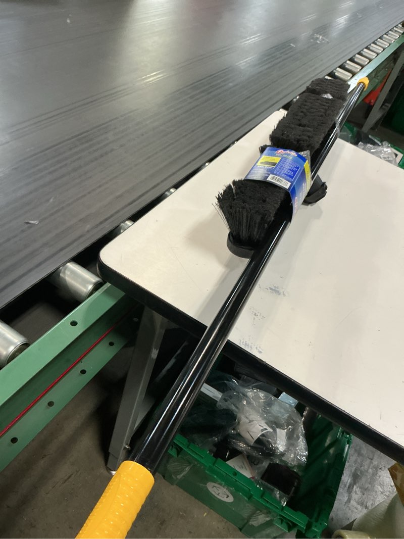 Condition photo showing As Is for quickie bulldozer polypropylene 24 in. smooth surface push broom