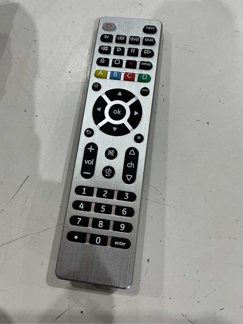 Condition photo showing Good Condition for ge 4-device universal remote control, silver