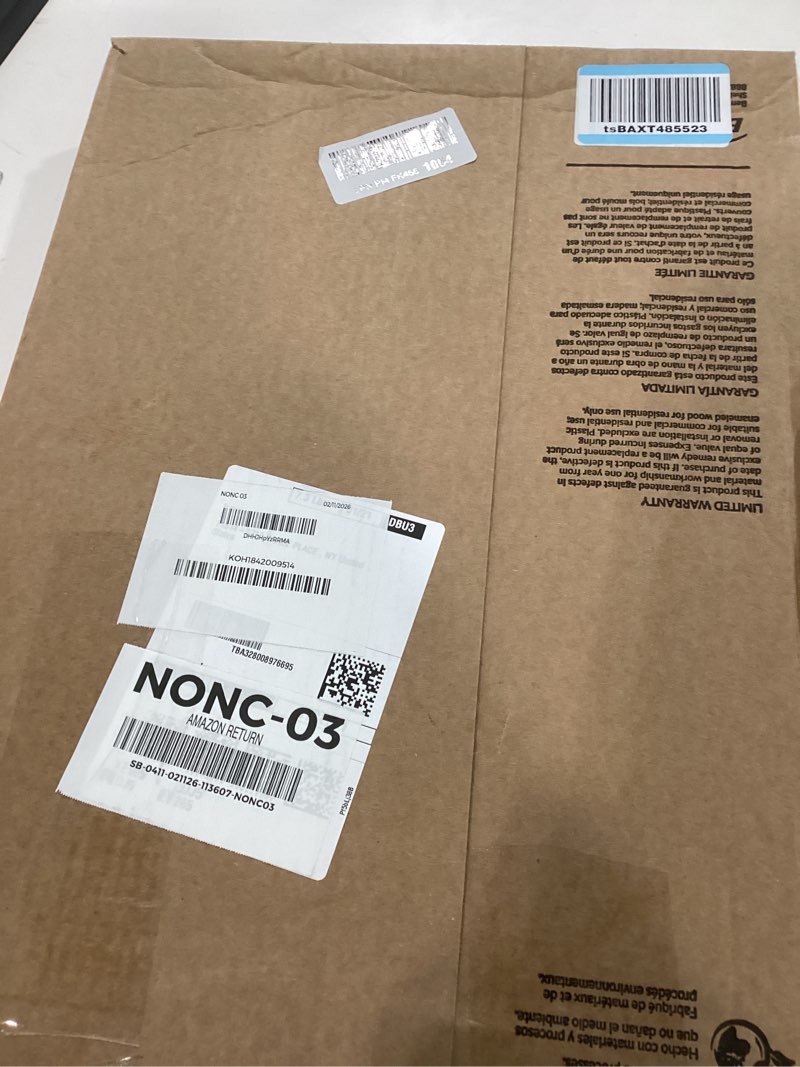 Condition photo showing Good Condition for Bemis Elongated Enameled Wood Toilet Seat in Biscuit with Easy•Clean? Hinge