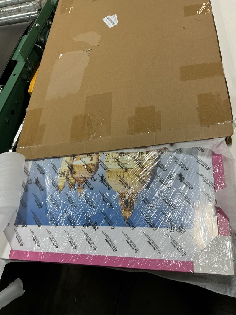 Condition photo showing New/Like New for wyooxoo 18x24 poster frame pink made of solid wood picture frames display pictures 16x20 with mat or 18x24 without mat colorful frame for horizontal vertical wall mounting pink 18" x 24" ( 1 pack )